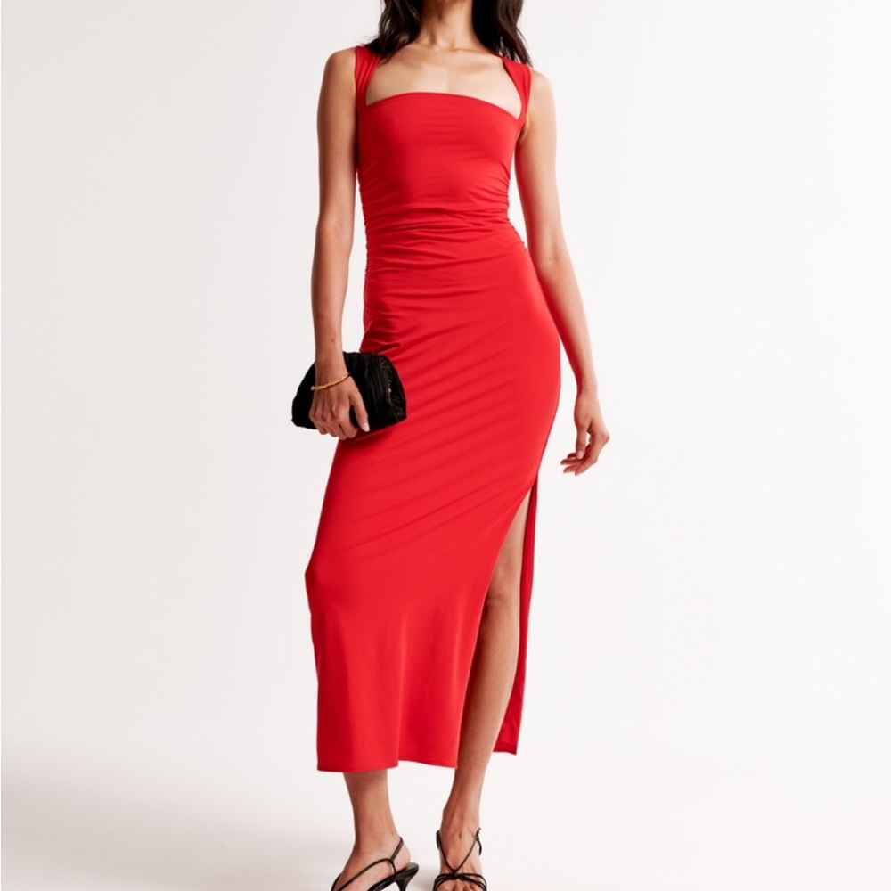 Abercrombie and Fitch Ava Maxi Dress XS Red